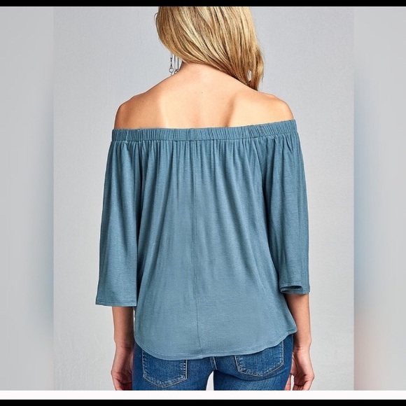 🎉HP🎉SOFT BLUE FRONT TIE TOP🦋 - Picture 4 of 4